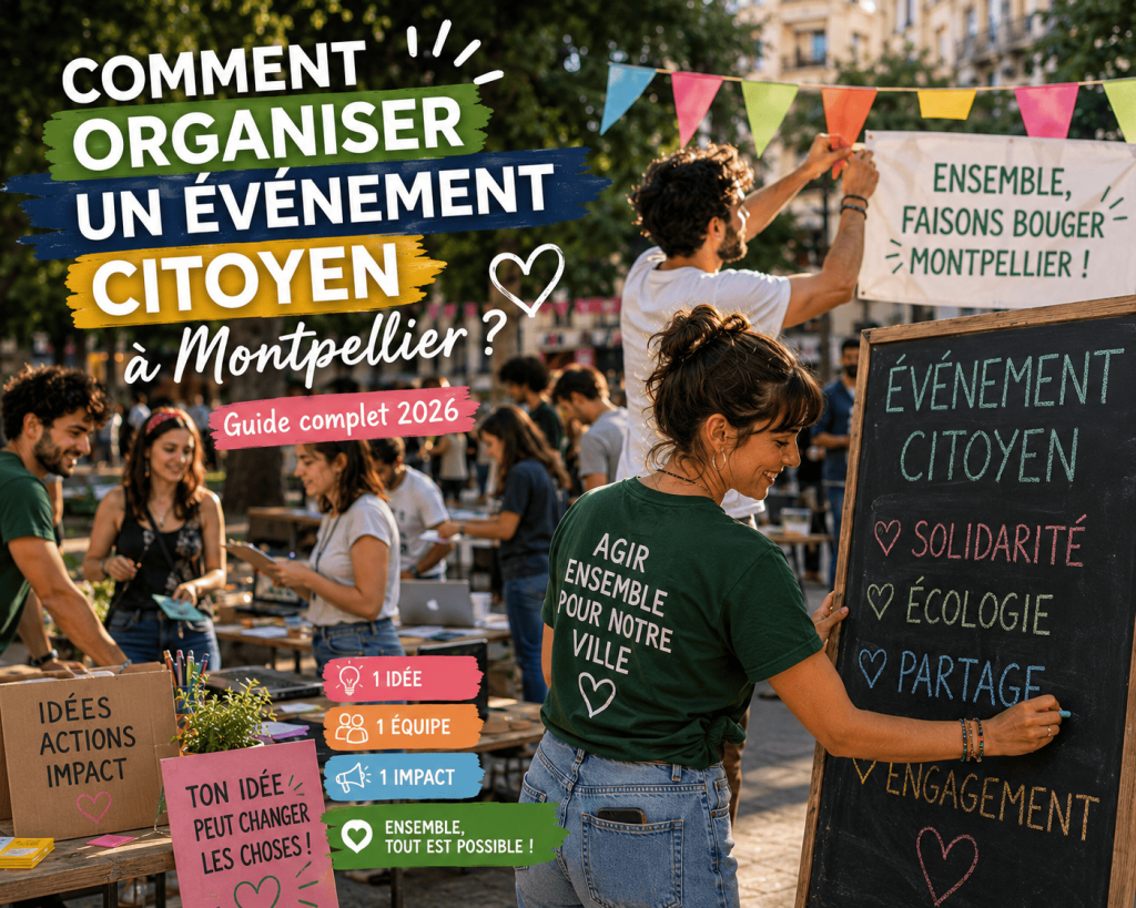 Comment organiser un événement citoyen à Montpellier ?