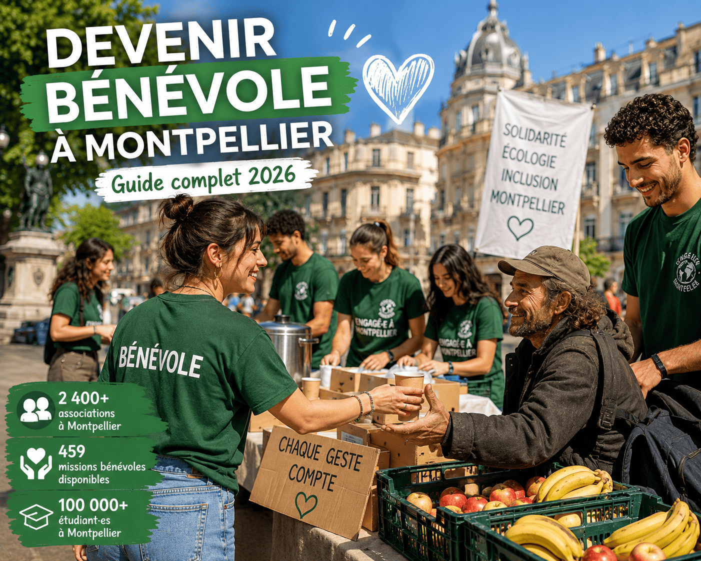 Devenir bénévole à Montpellier - Guide complet 2026​